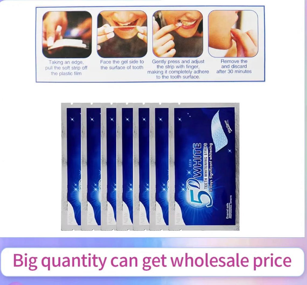 Advanced 5D Maximum Whitening Strips for Teeth